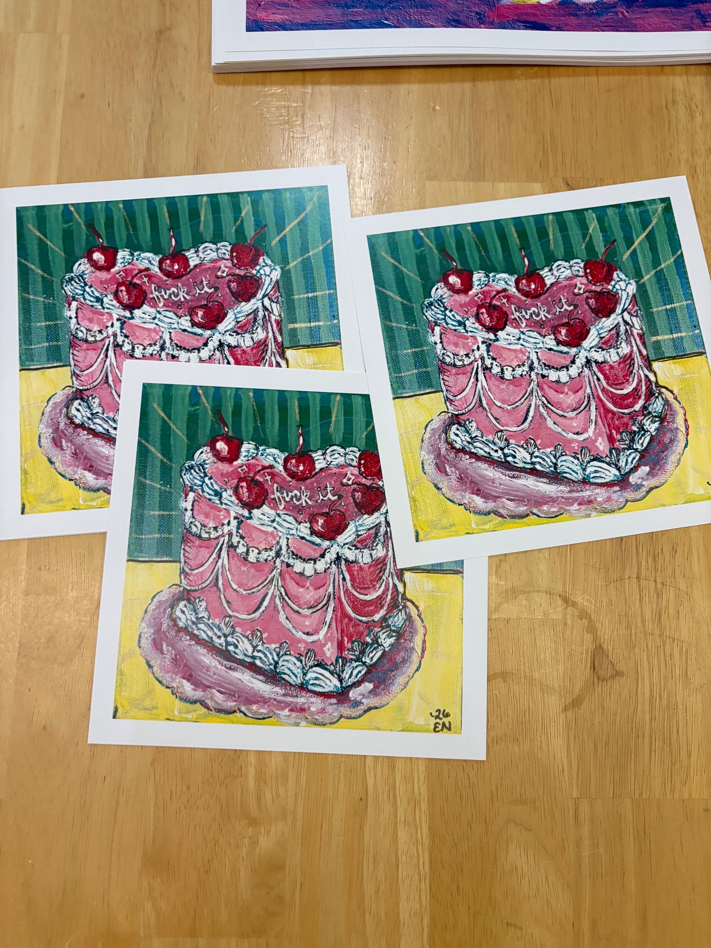 "Fuck it" cake prints