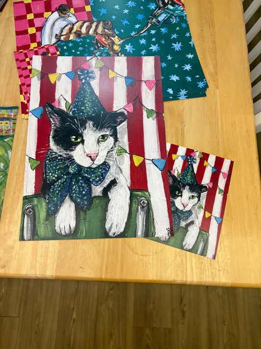 Birthday Cat Print