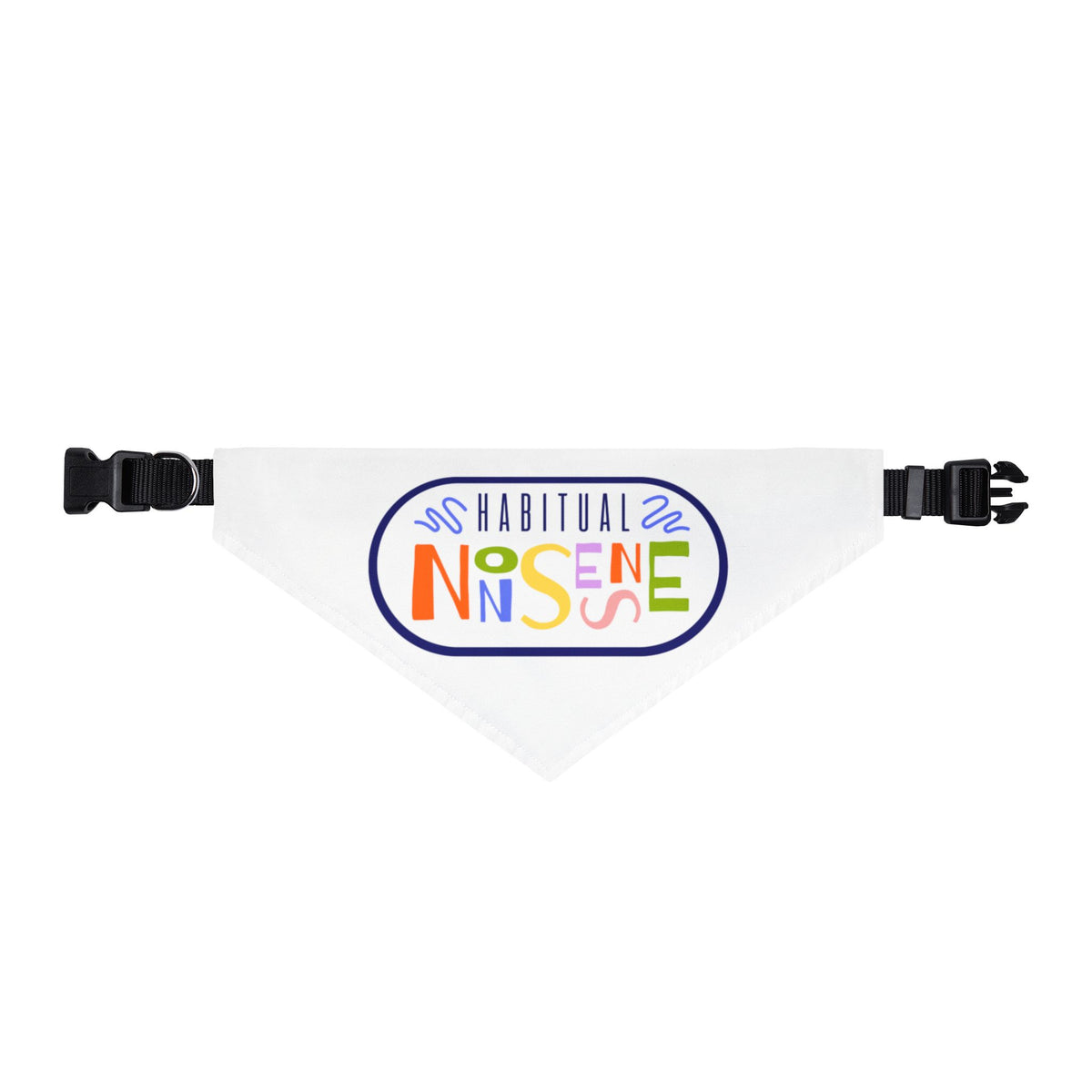 Habitual Nonsense Logo - Clip-on Pet Bandana