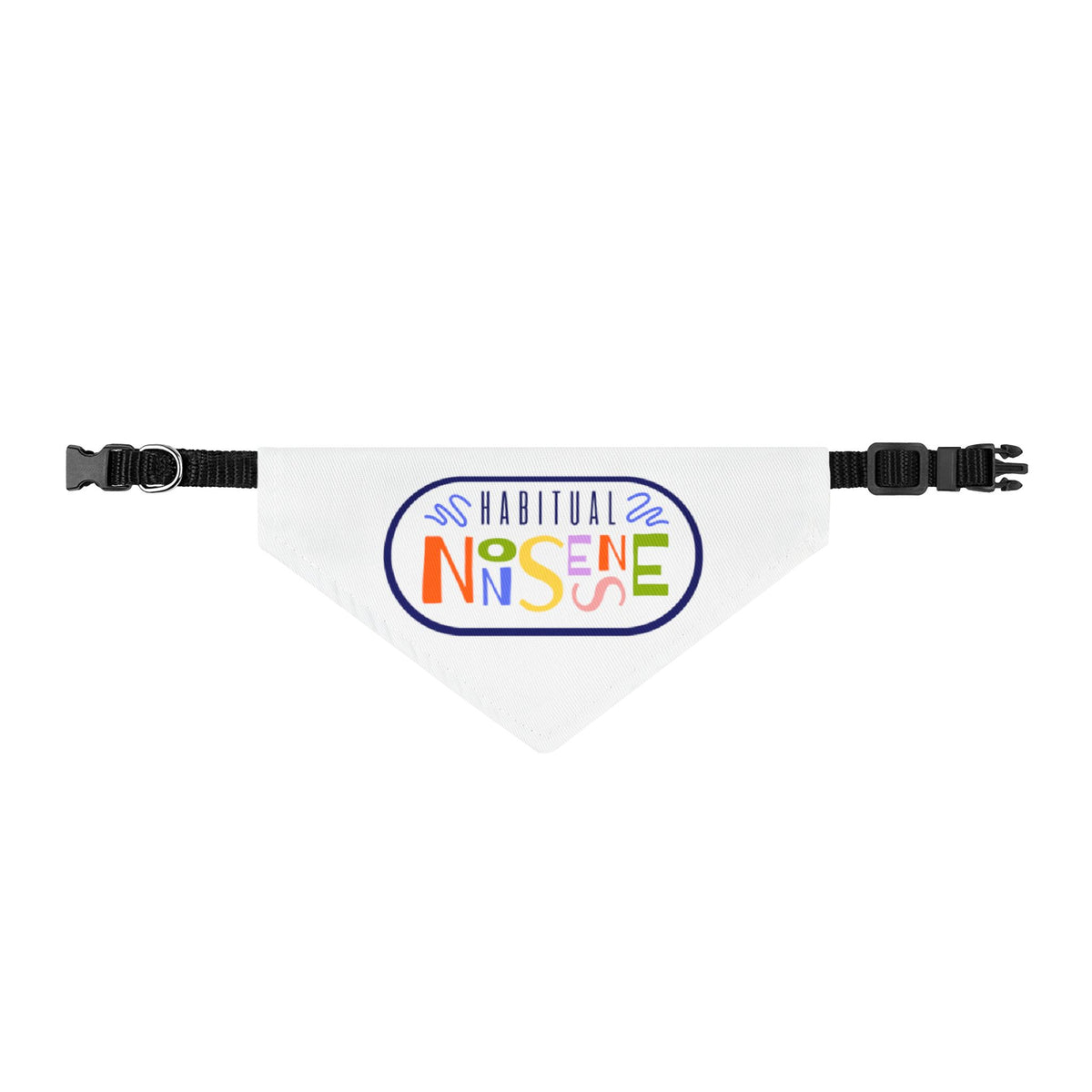 Habitual Nonsense Logo - Clip-on Pet Bandana
