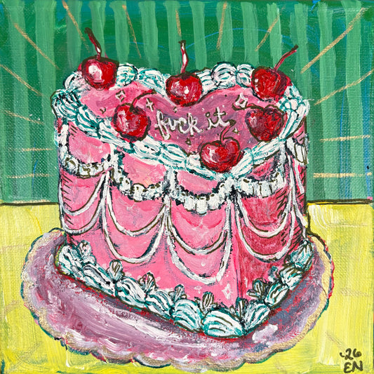 "Fuck it" cake prints