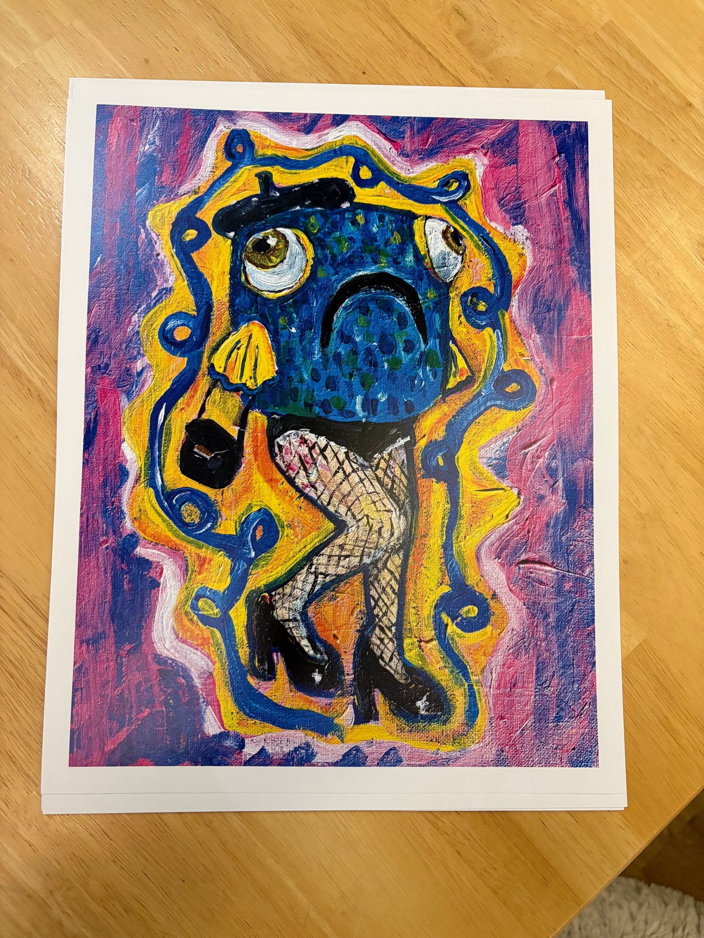 Reverse-Mermaid on the Town print