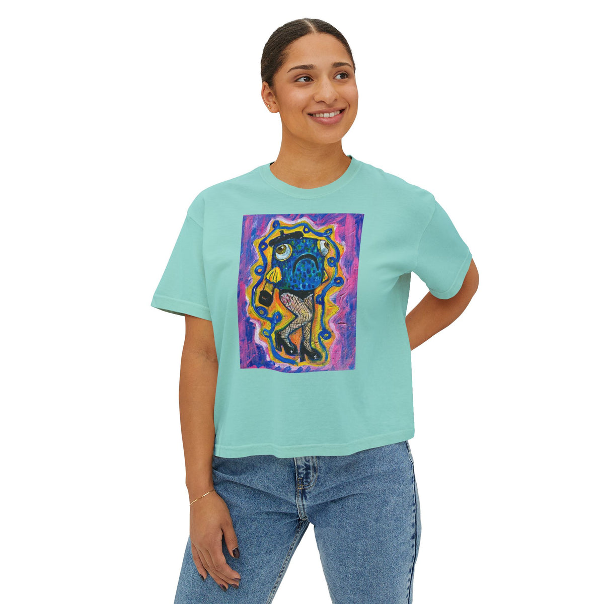 Reverse Mermaid- Women's Boxy Tee