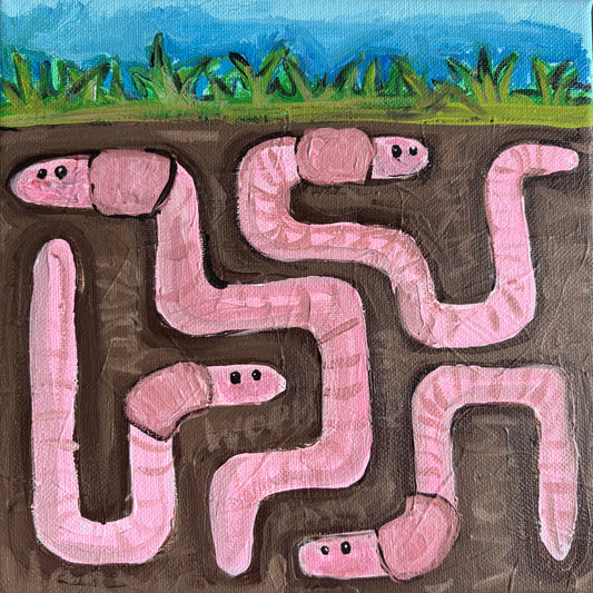 Worm Party Print